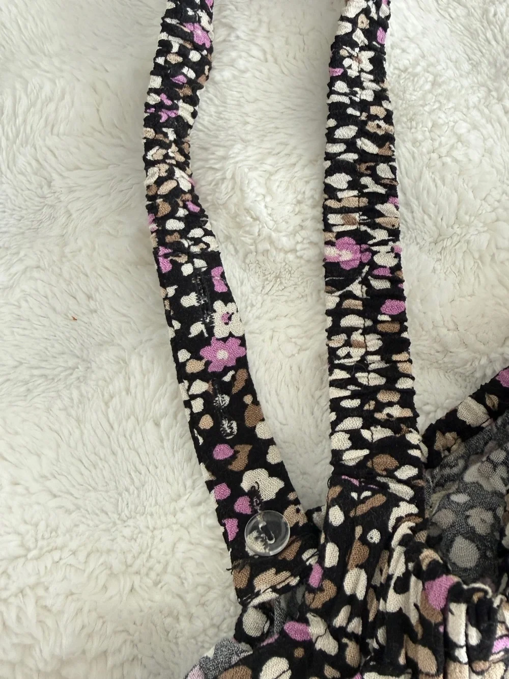 saltwater LUXE Black Maxi Skirt with Pink and Cream Floral Print - Picture 5 of 6